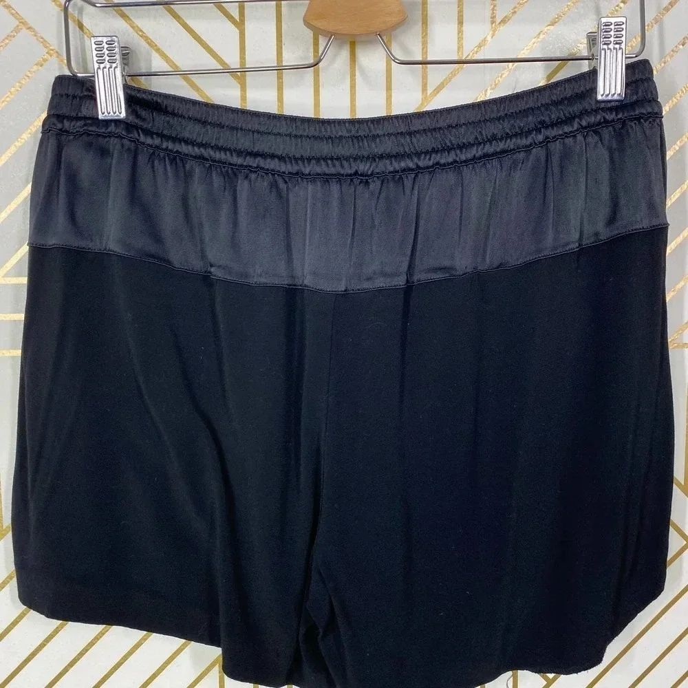 Vince Lace Up Silky Drawstring‎ Shorts Black